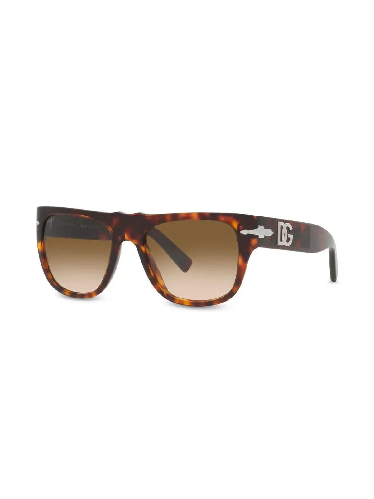 Persol べっ甲柄 長方形フレーム サングラス - 画像2
