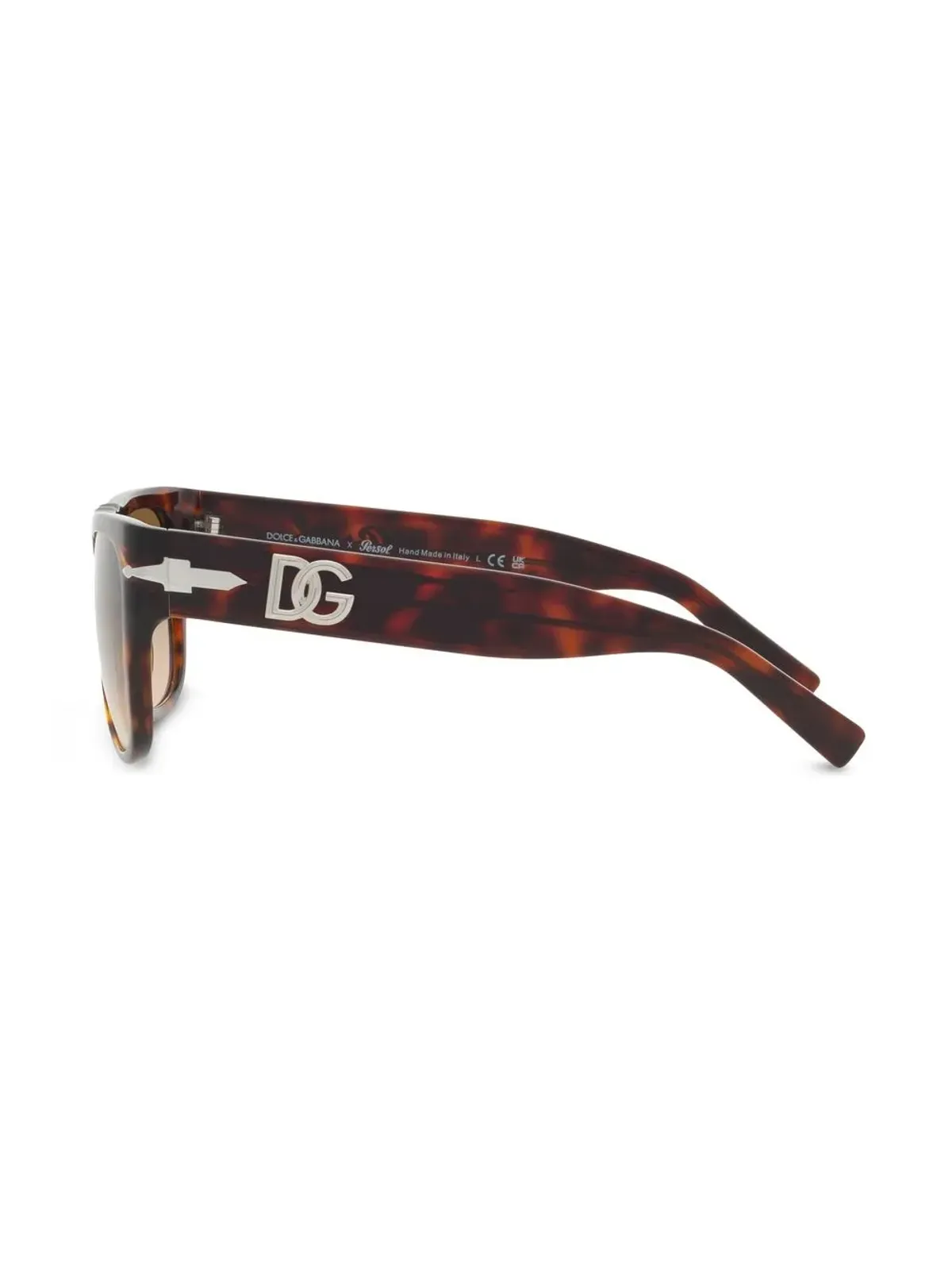 Persol べっ甲柄 長方形フレーム サングラス - 画像4