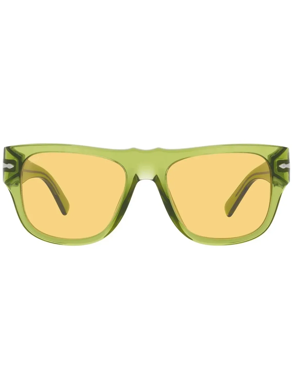 Persol 長方形フレーム サングラス（グリーン） - 画像1