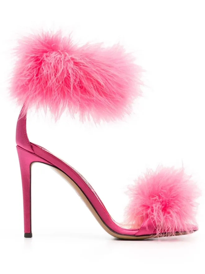 Alexandre Vauthier Alexandre Vauthier 羽根ディテール オープントゥサンダルの商品画像
