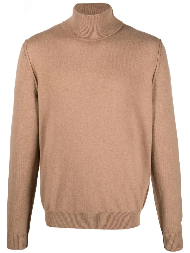 Maison Margiela Maison Margiela ハイネックカシミヤセーター - Brownの商品画像