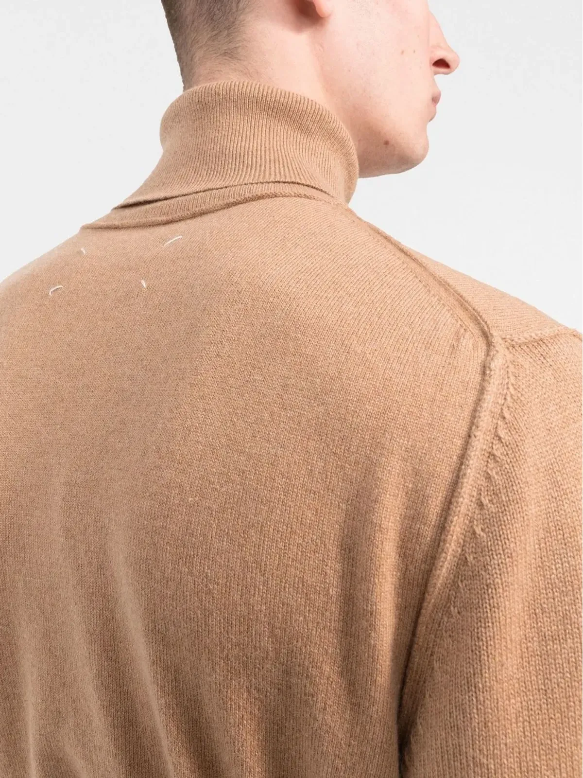 Maison Margiela ハイネックカシミヤセーター - Brown - 画像5