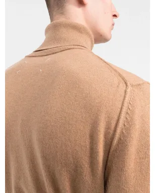 Maison Margiela ハイネックカシミヤセーター - Brown - サムネイル5