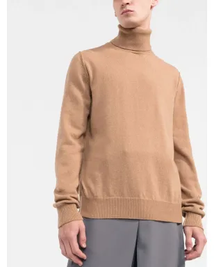 Maison Margiela ハイネックカシミヤセーター - Brown - サムネイル3