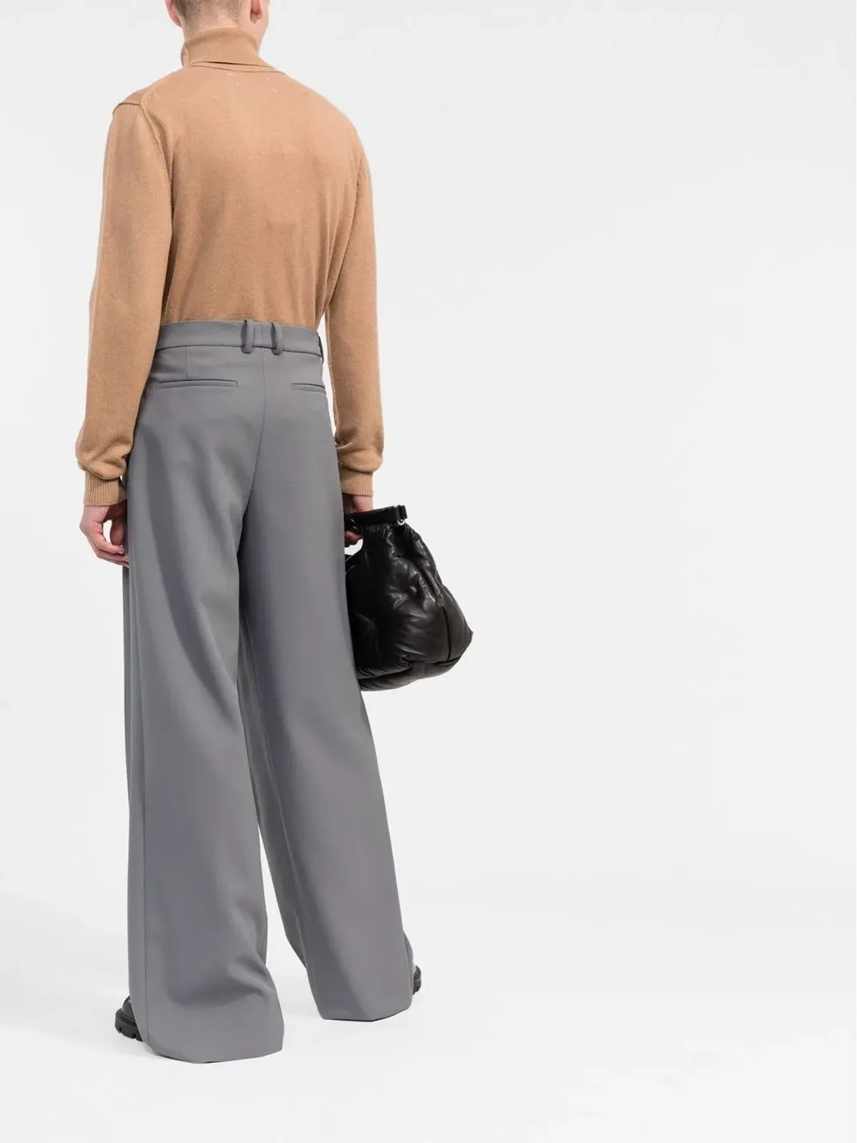 Maison Margiela ハイネックカシミヤセーター - Brown - 画像4