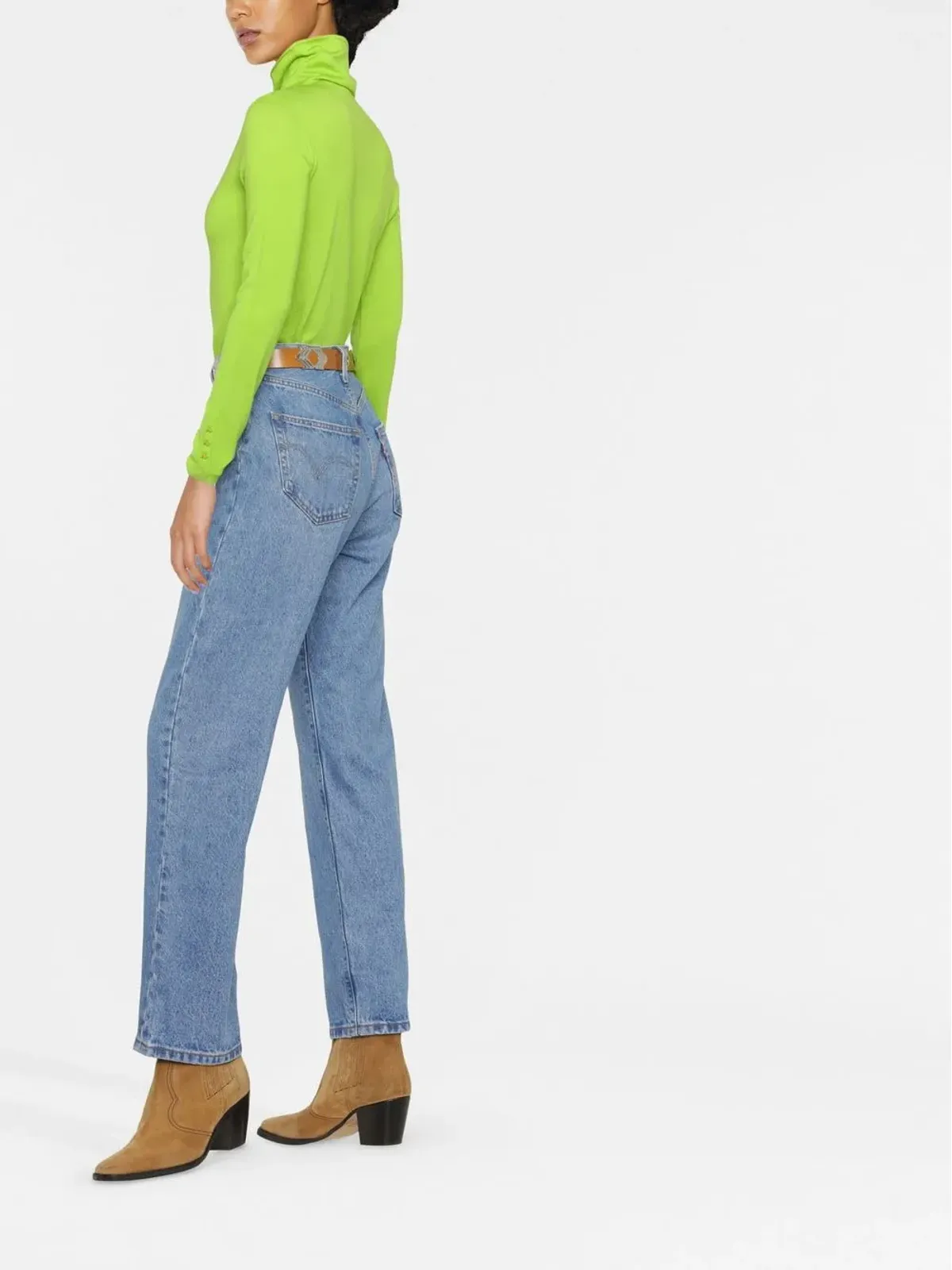 Levi's ハイライズストレートジーンズ - ブルー - 画像3