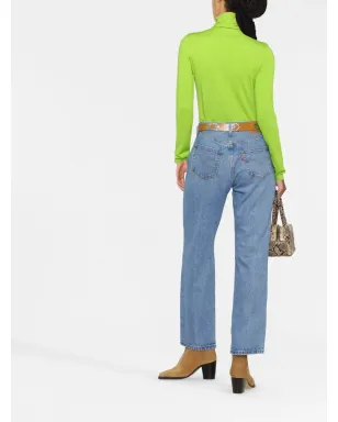 Levi's ハイライズストレートジーンズ - ブルー - サムネイル4