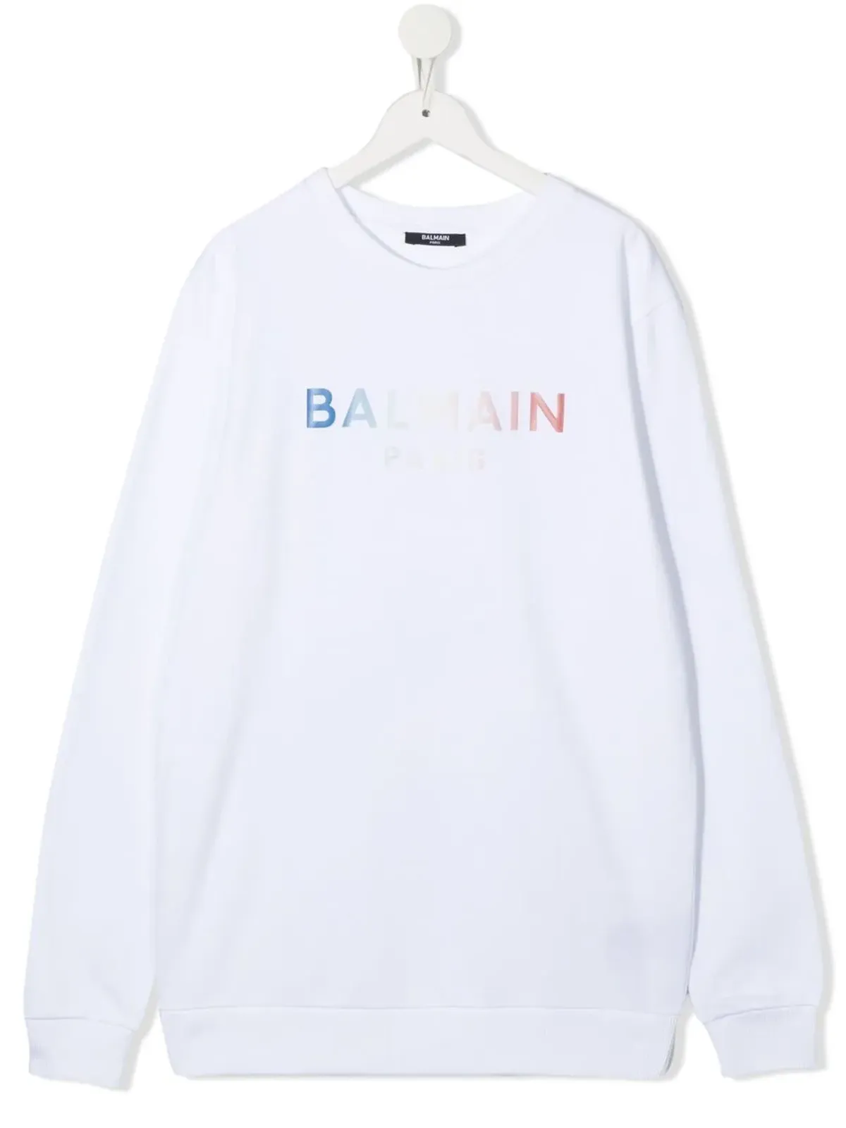 Balmain Kids TEEN ロゴプリント クルーネック スウェットシャツ - 画像1