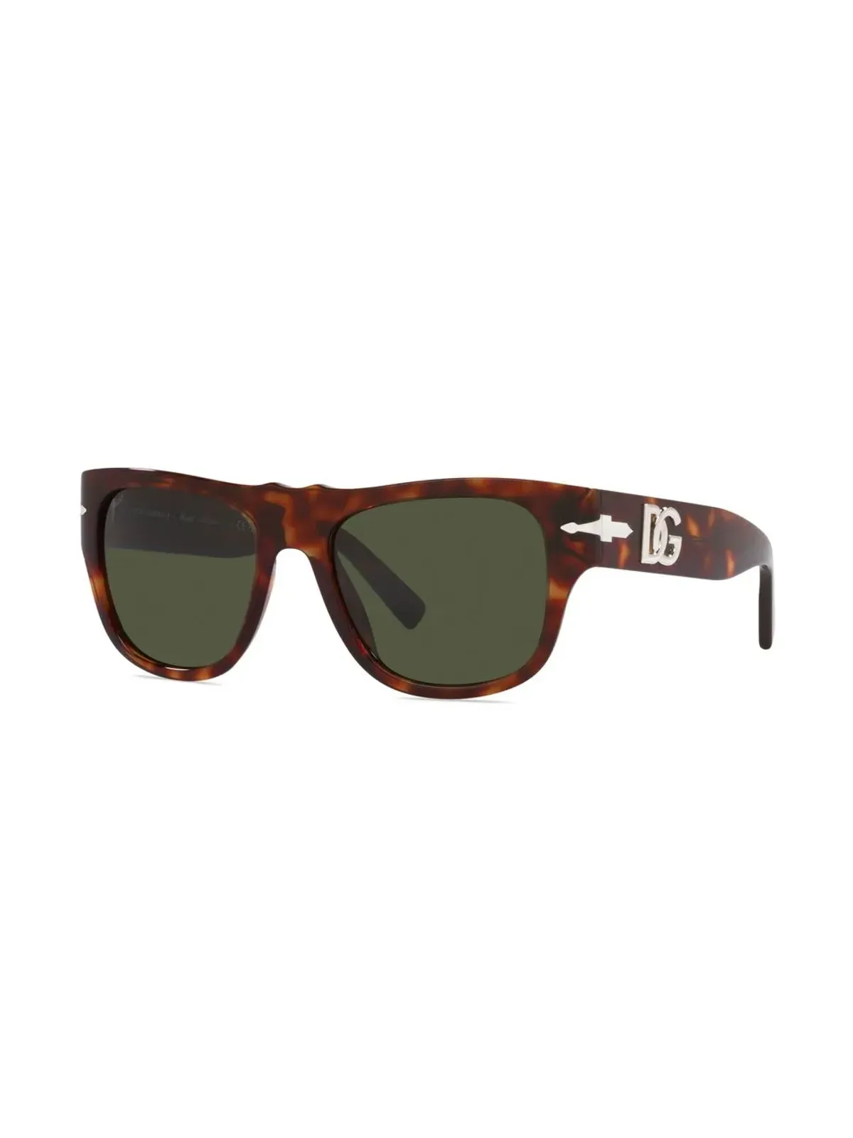 Persol 亀甲柄レクタンギュラーフレーム サングラス - 画像2