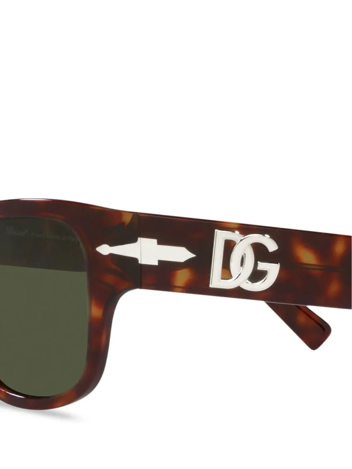 Persol 亀甲柄レクタンギュラーフレーム サングラス - 画像3