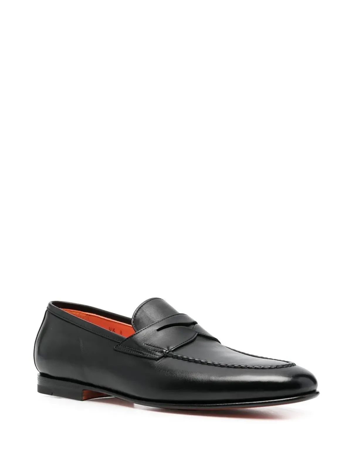 Santoni ペニー レザー ローファー - 画像2