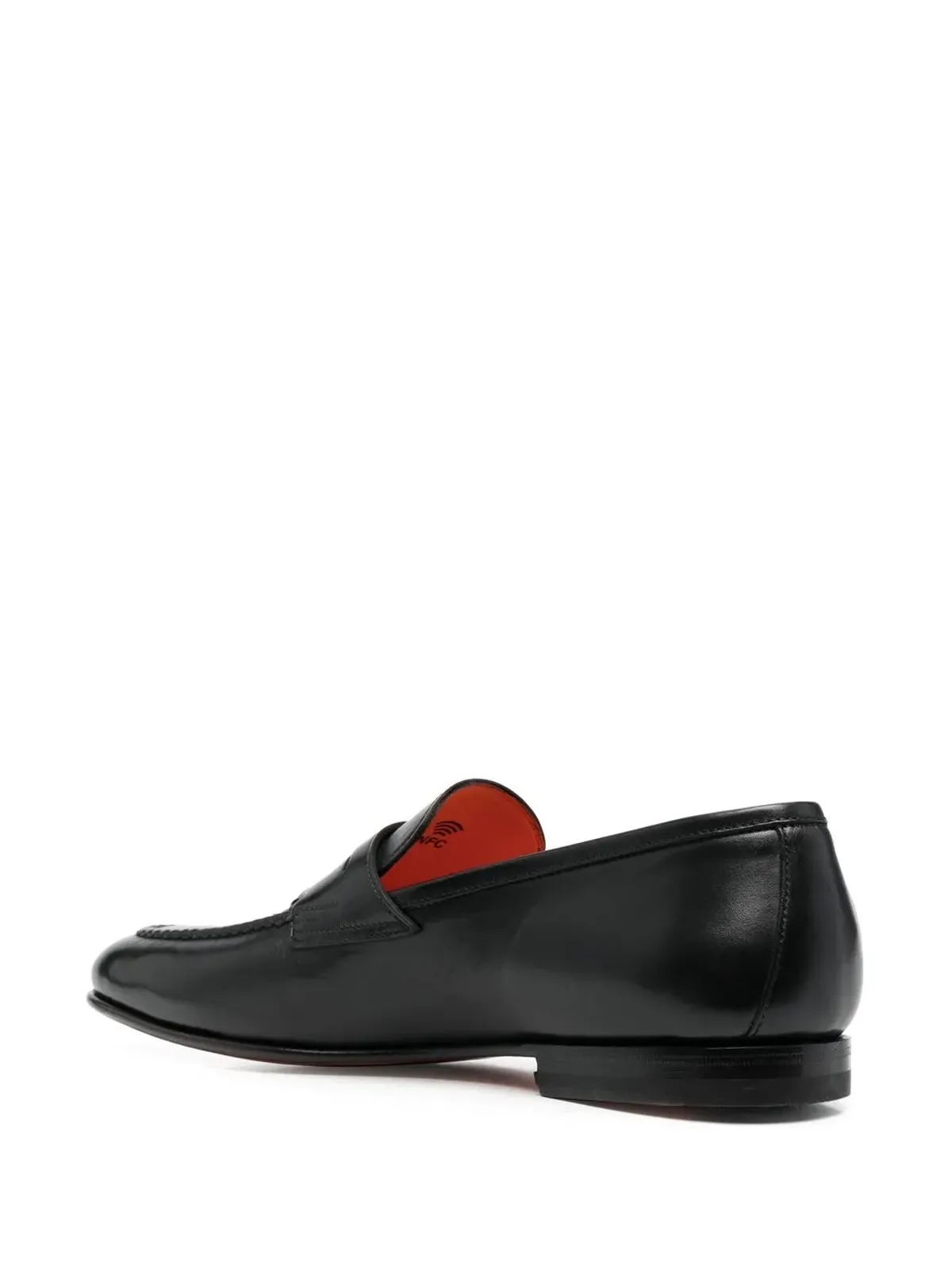 Santoni ペニー レザー ローファー - 画像3