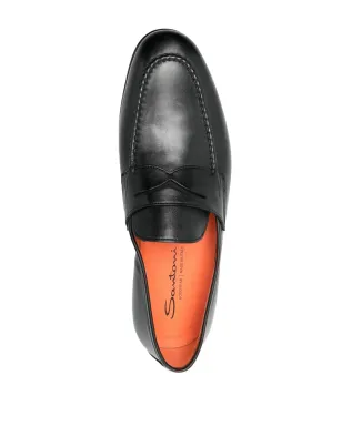 Santoni ペニー レザー ローファー - サムネイル4