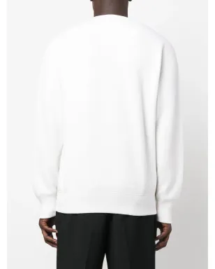 Prada logo-appliqué sweater - White - サムネイル4