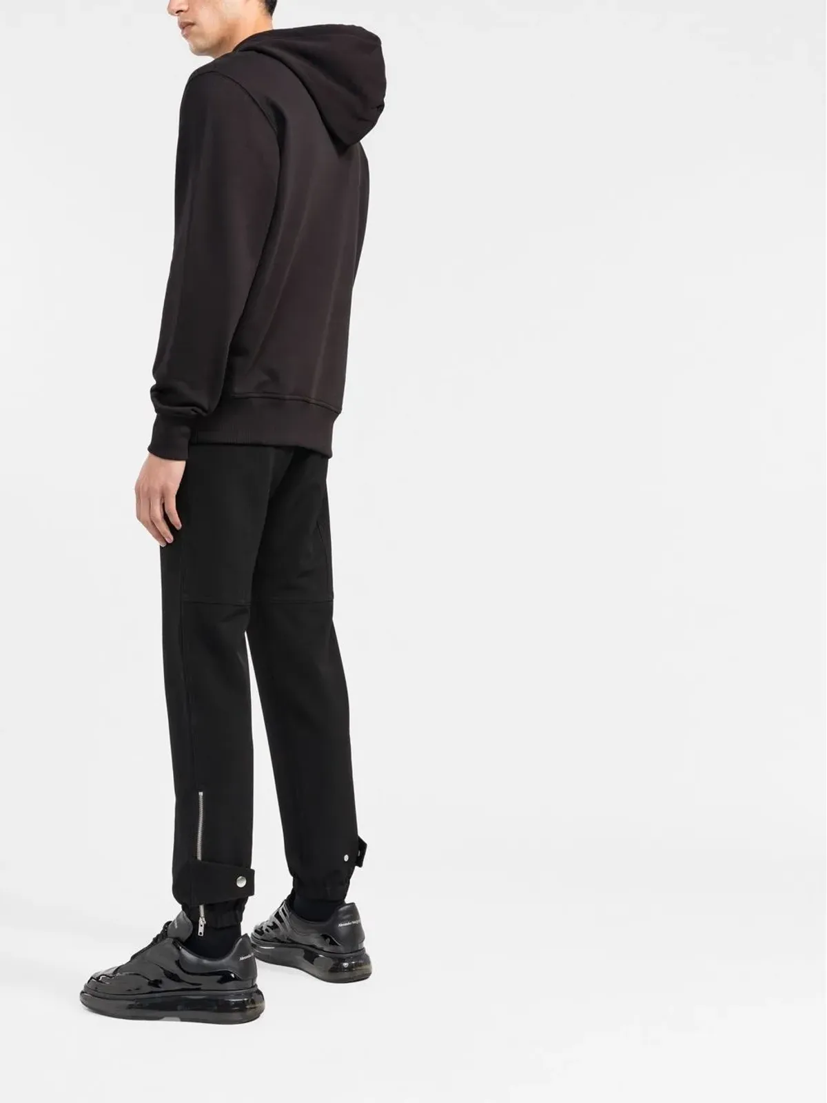 Versace Jeans Couture ロゴプリント ドローストリング フーディー - 画像4
