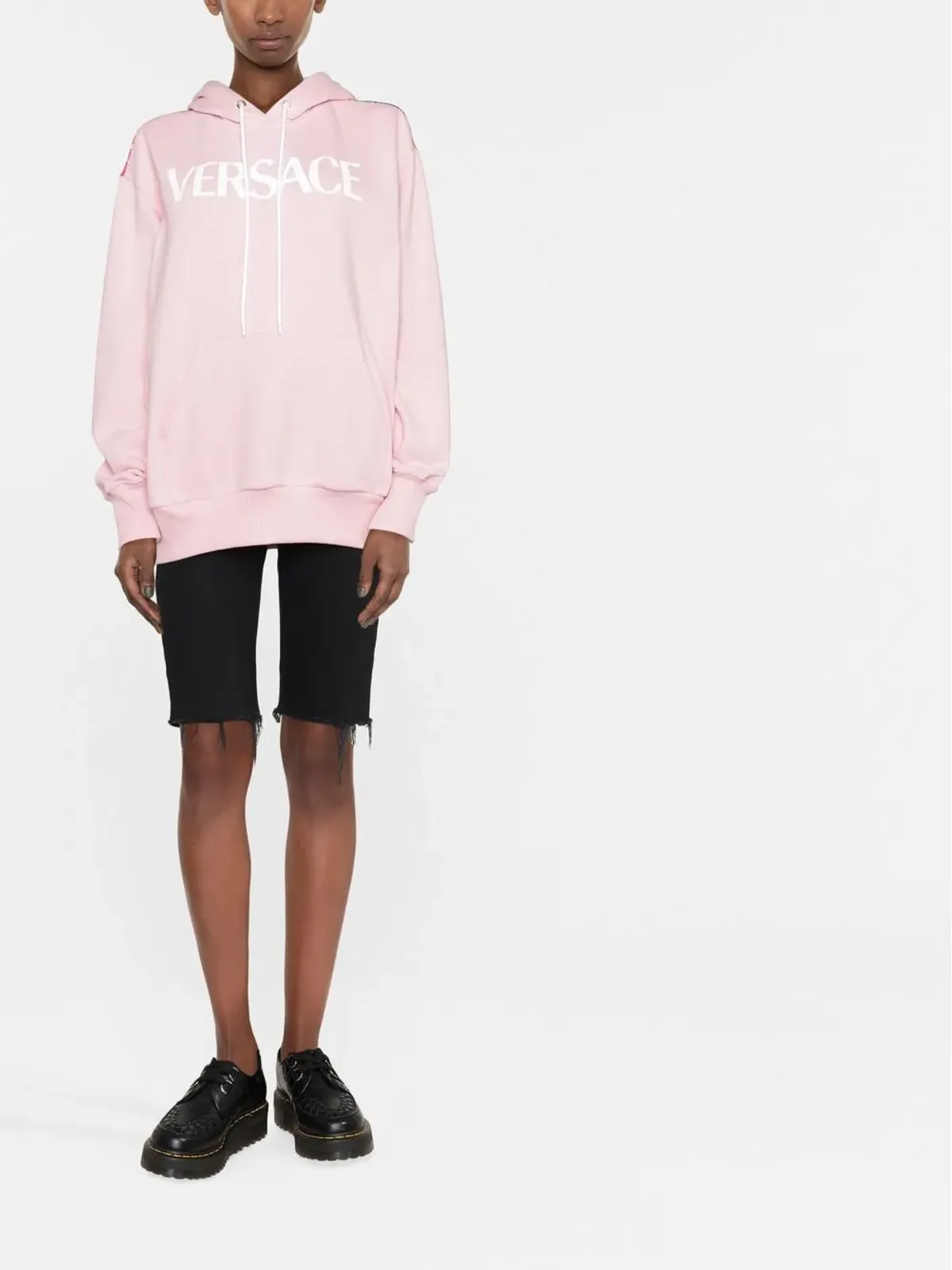 Versace パネル柄プリント フード付きスウェットシャツ - 画像2