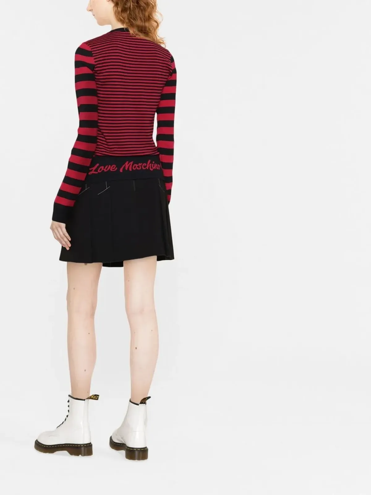Love Moschino インターシャロゴストライプセーター - 画像4