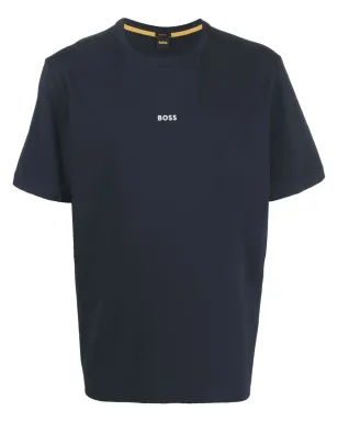 BOSS ロゴプリント Tシャツ ブルー - サムネイル1