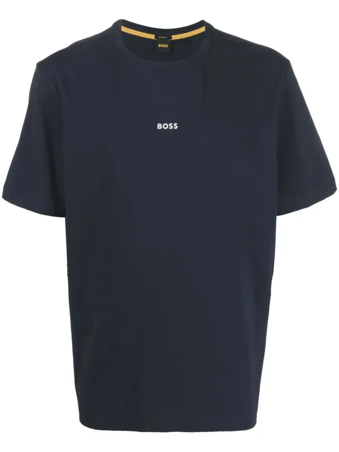 BOSS BOSS ロゴプリント Tシャツ ブルーの商品画像