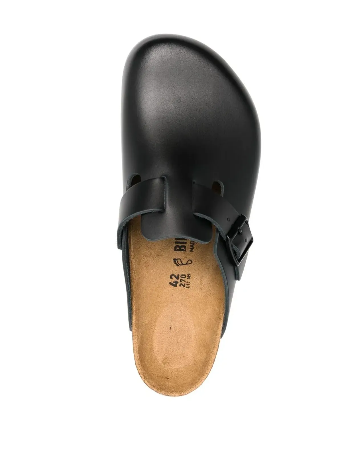 Birkenstock ボストンバックル付きスリッパ（ブラック） - 画像4