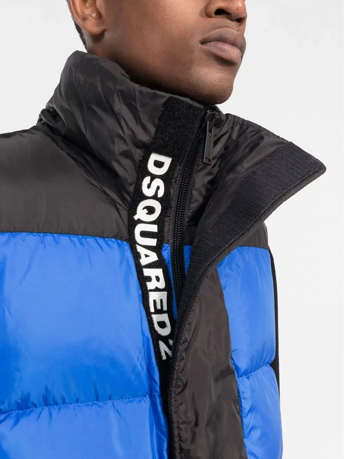 DSQUARED2 ロゴプリント ダックフェザー ジレ - Blue - 画像5
