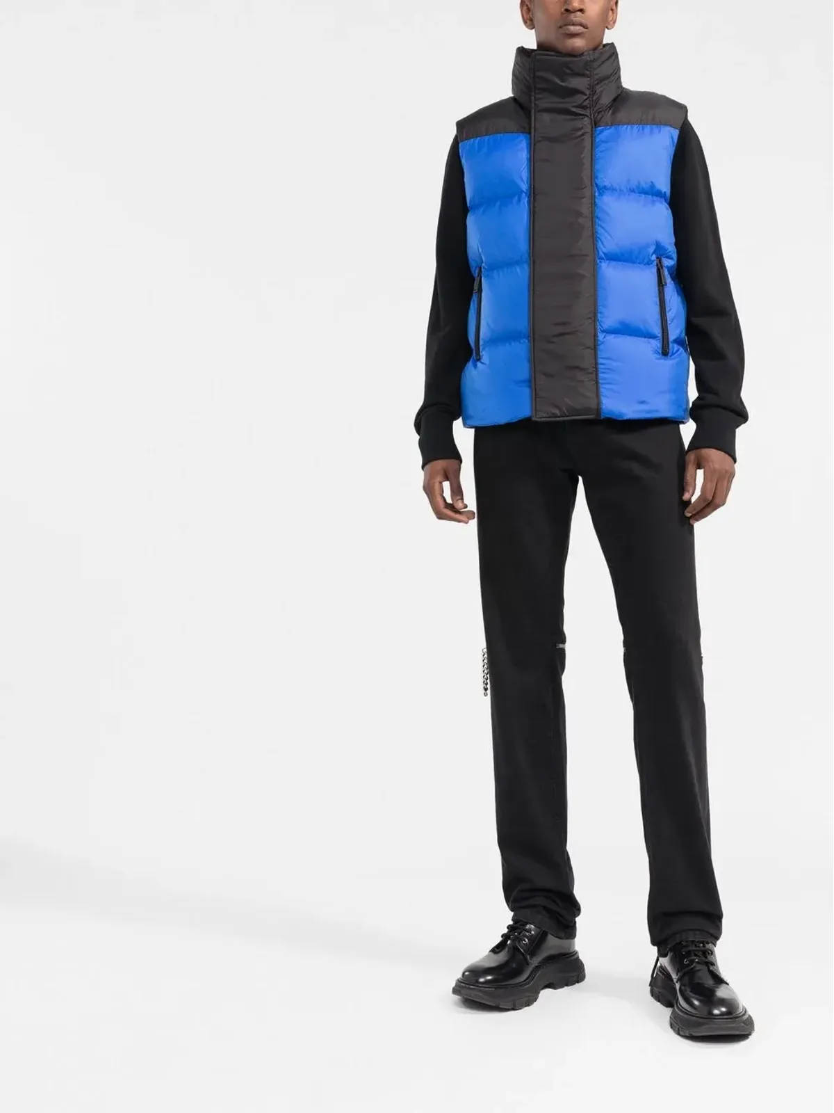 DSQUARED2 ロゴプリント ダックフェザー ジレ - Blue - 画像2