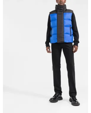 DSQUARED2 ロゴプリント ダックフェザー ジレ - Blue - サムネイル2