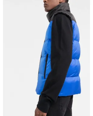 DSQUARED2 ロゴプリント ダックフェザー ジレ - Blue - サムネイル3
