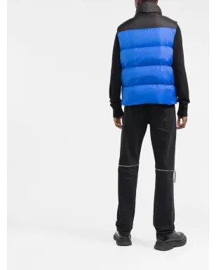 DSQUARED2 ロゴプリント ダックフェザー ジレ - Blue - サムネイル4