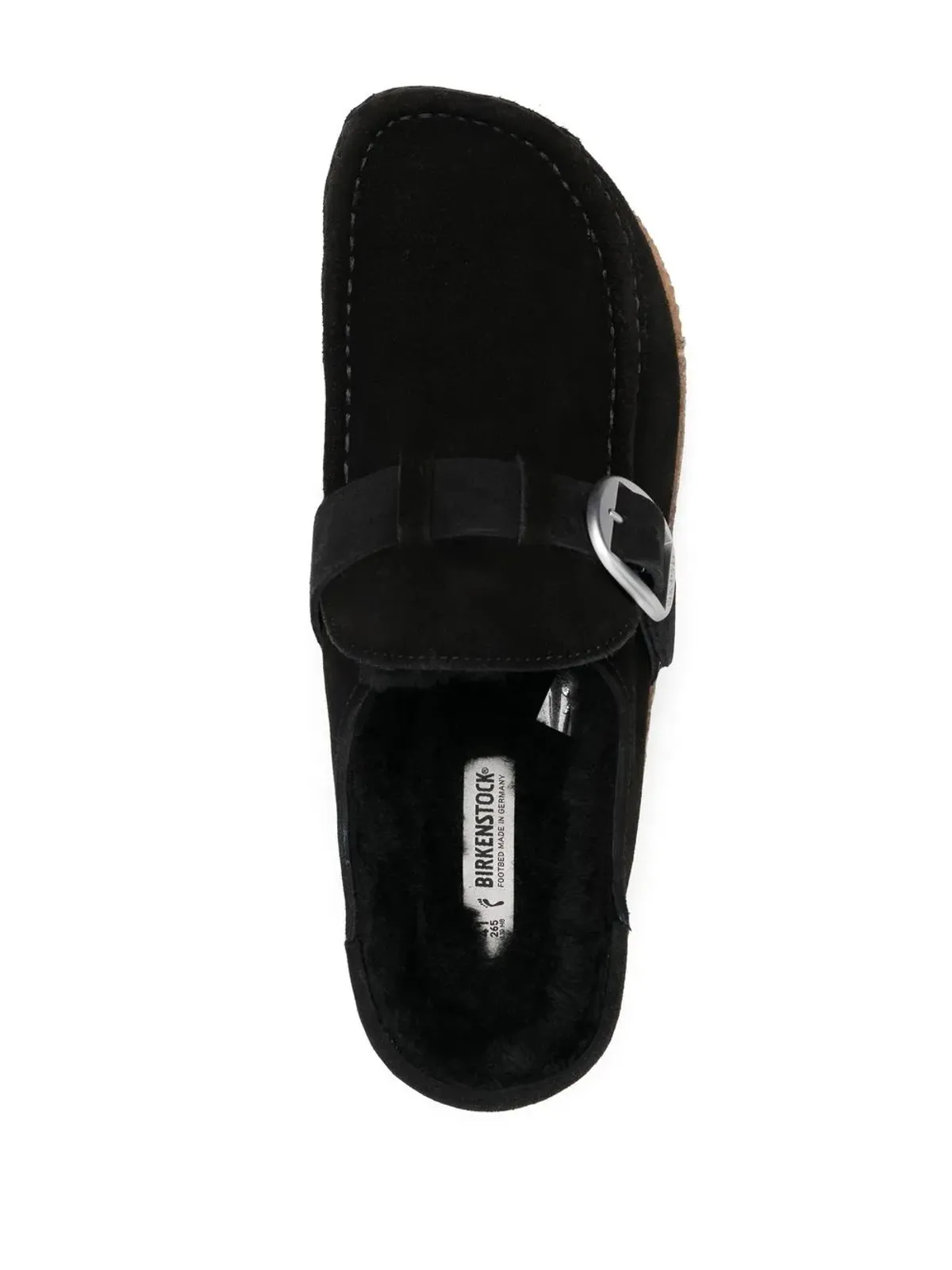 Birkenstock Buckley シアーリングスエードサンダル - 画像4