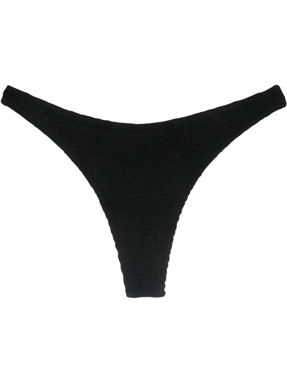 Bond-eye Bound seersucker bikini bottoms - Black - 画像1