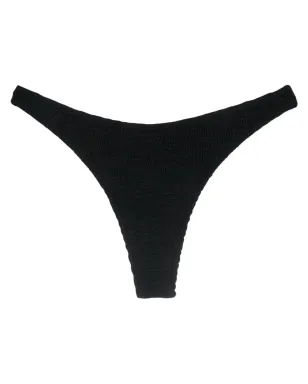 Bond-eye Bound seersucker bikini bottoms - Black - サムネイル1