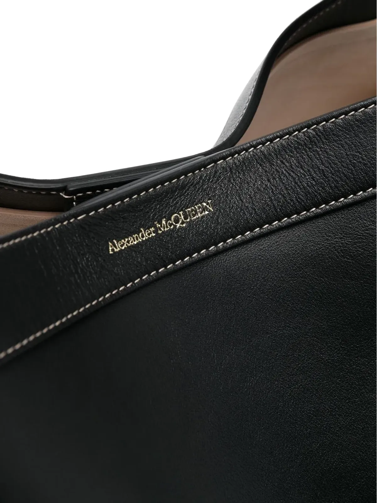 Alexander McQueen ボウ レザー トートバッグ - 画像5