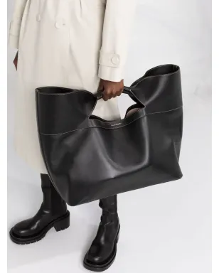 Alexander McQueen ボウ レザー トートバッグ - サムネイル3