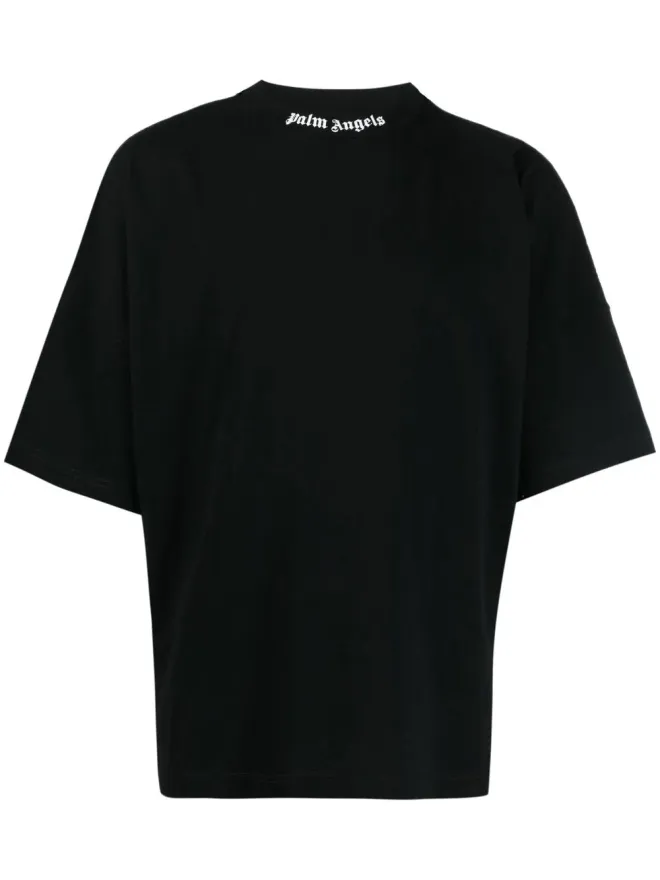 Palm Angels Palm Angels リアロゴプリント Tシャツ - ブラックの商品画像