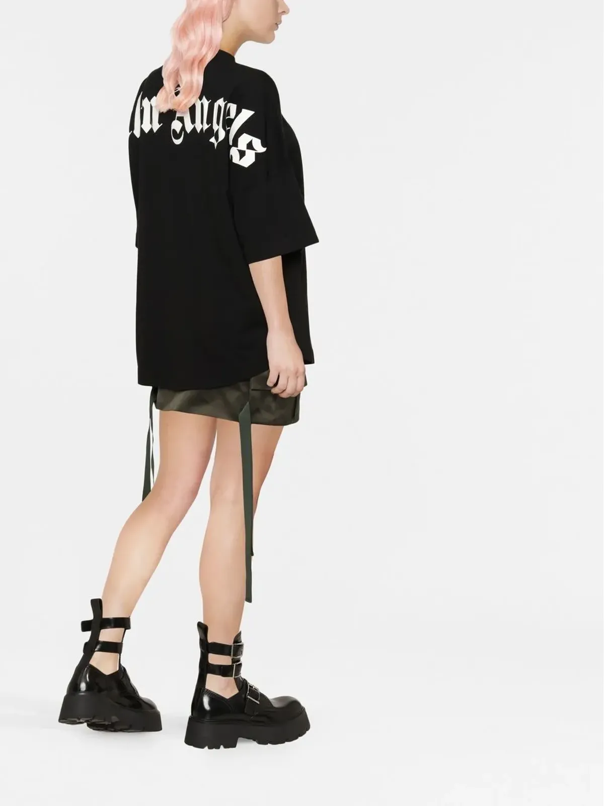 Palm Angels リアロゴプリント Tシャツ - ブラック - 画像4
