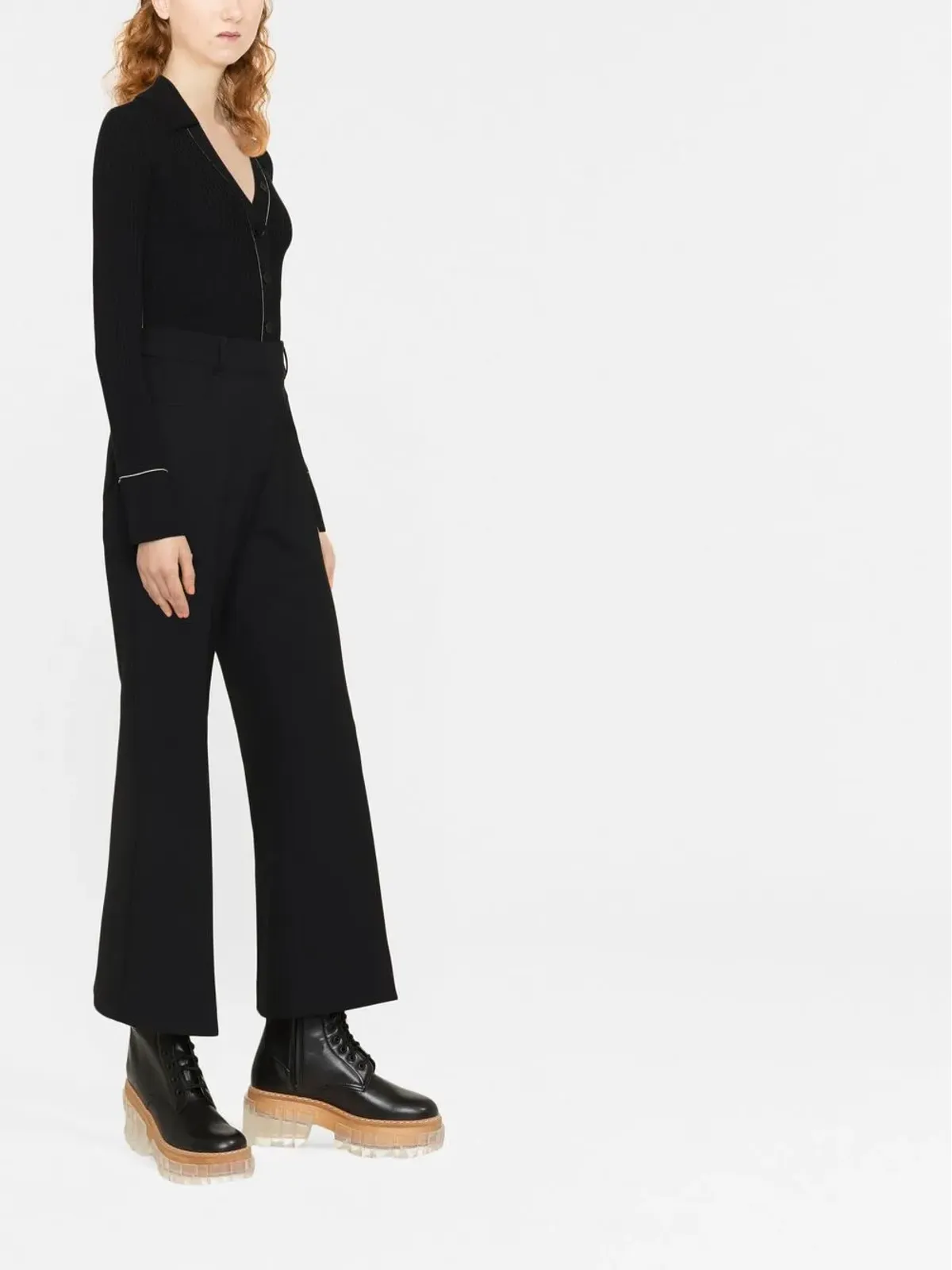 Stella McCartney クロップドブーツカットパンツ - 画像3