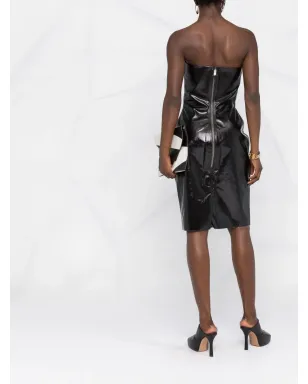 Rick Owens スクエアネック・ストラップレス・ドレス - サムネイル4
