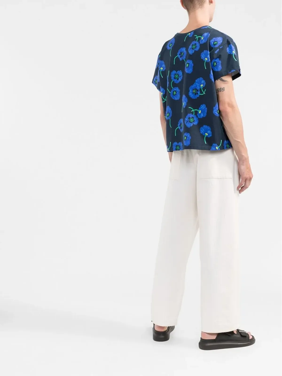 Kenzo 花柄プリント コットン Tシャツ - 画像4