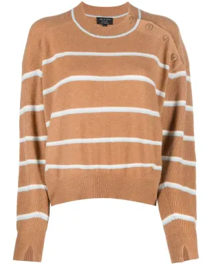rag & bone ストライプ柄カシミアセーター - サムネイル1