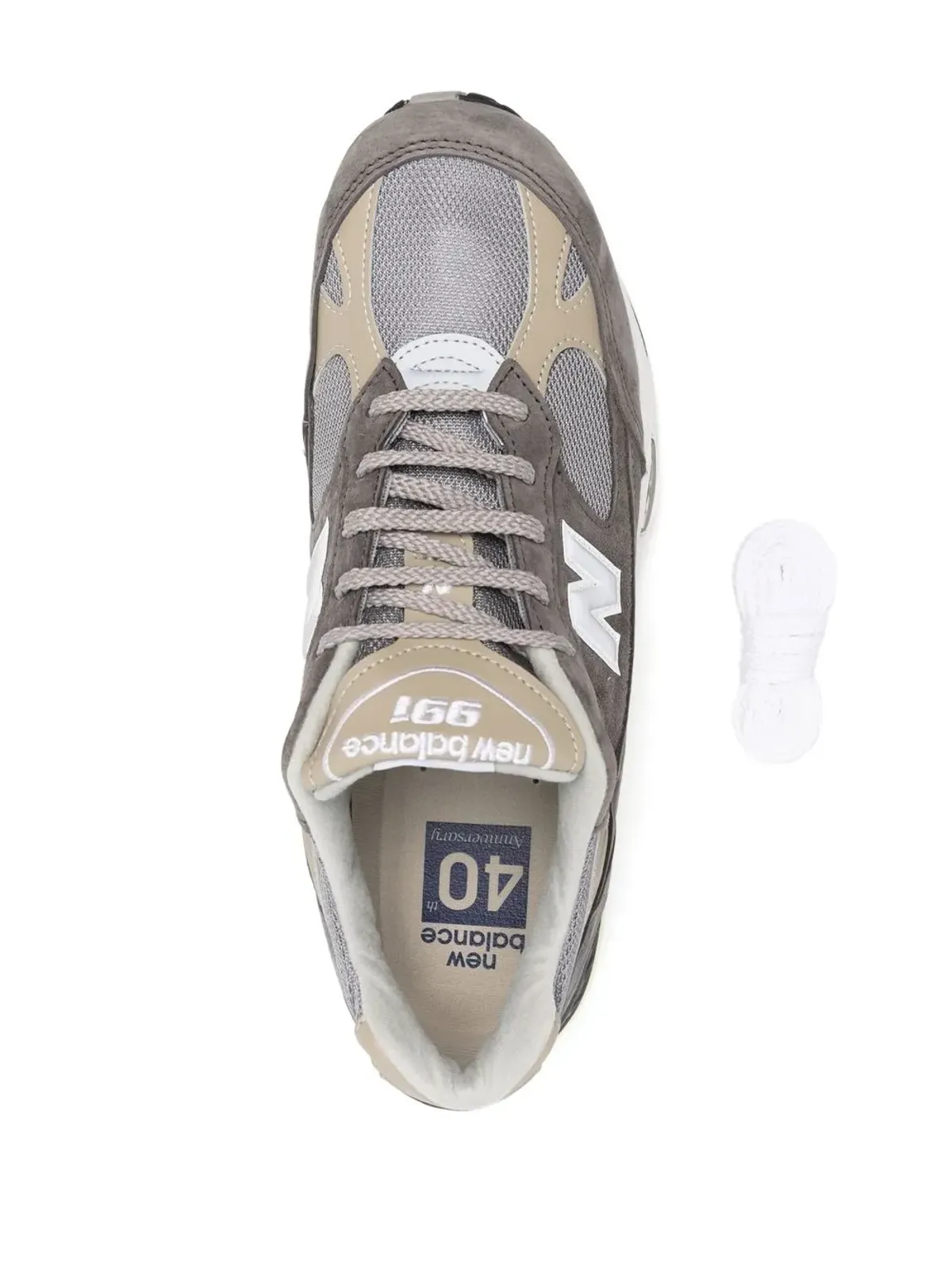 New Balance ロゴパッチ レースアップスニーカー - 画像4