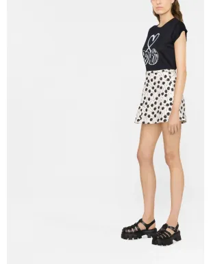 RED Valentino cherry-print mini skort - Neutrals - サムネイル3