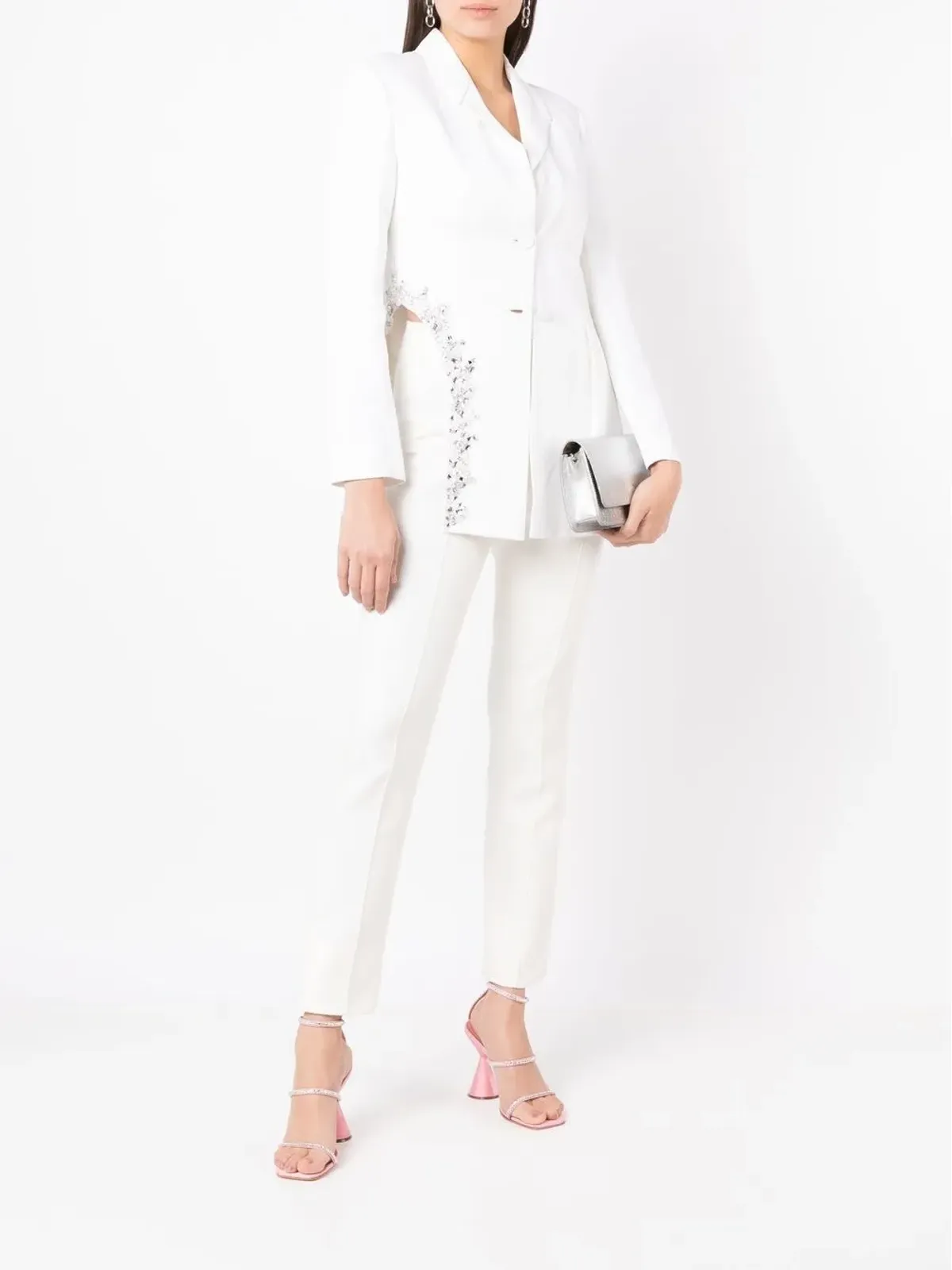 Andrea Bogosian Carter embellished blazer - White - 画像2