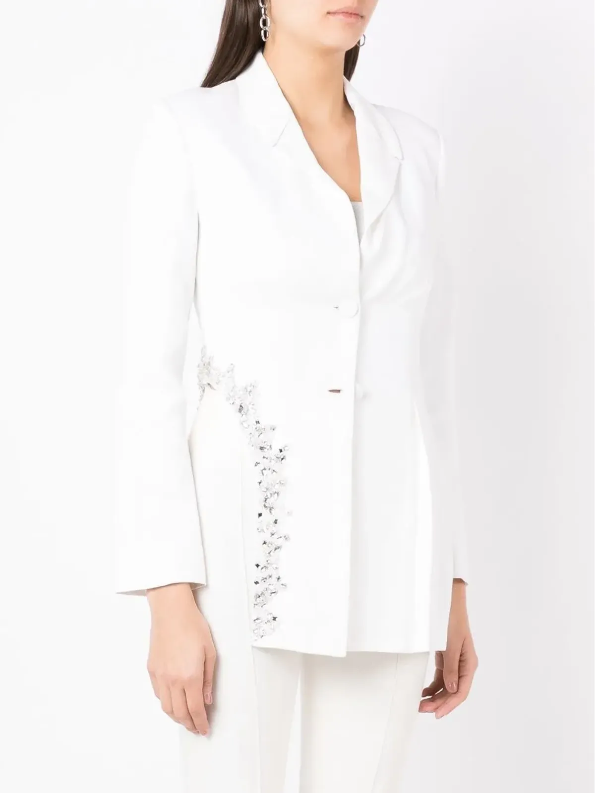 Andrea Bogosian Carter embellished blazer - White - 画像3
