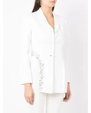 Andrea Bogosian Carter embellished blazer - White - サムネイル3