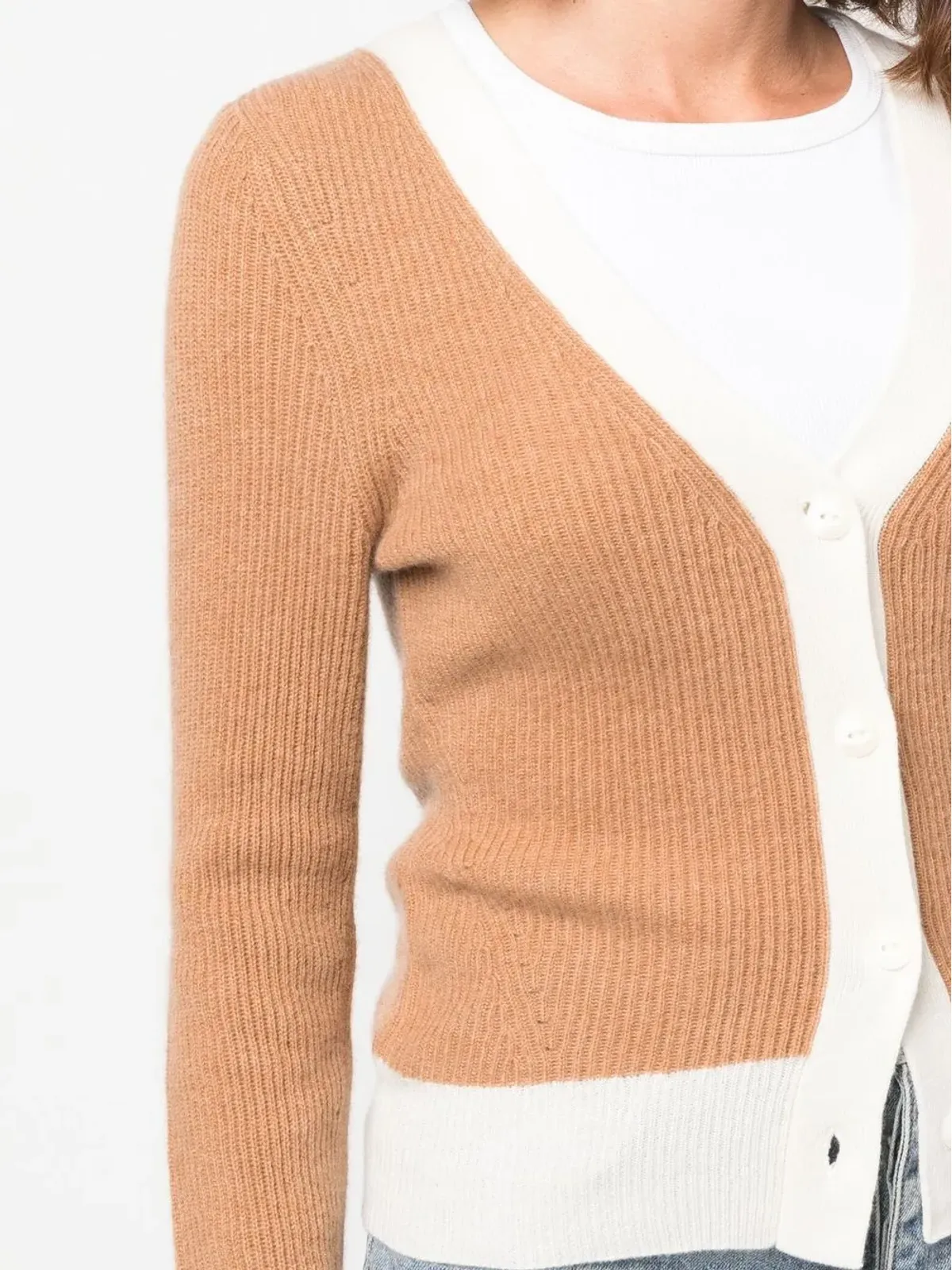 rag & bone リブ編みカシミヤカーディガン - 画像5