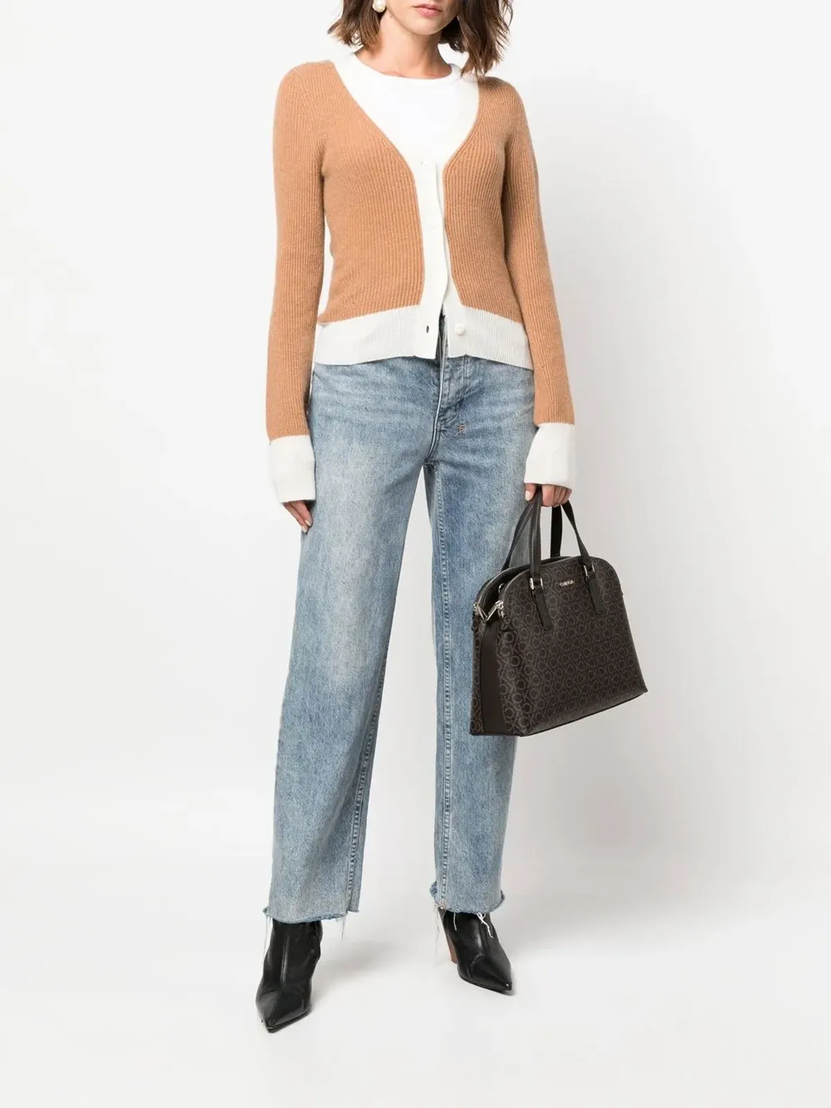 rag & bone リブ編みカシミヤカーディガン - 画像2