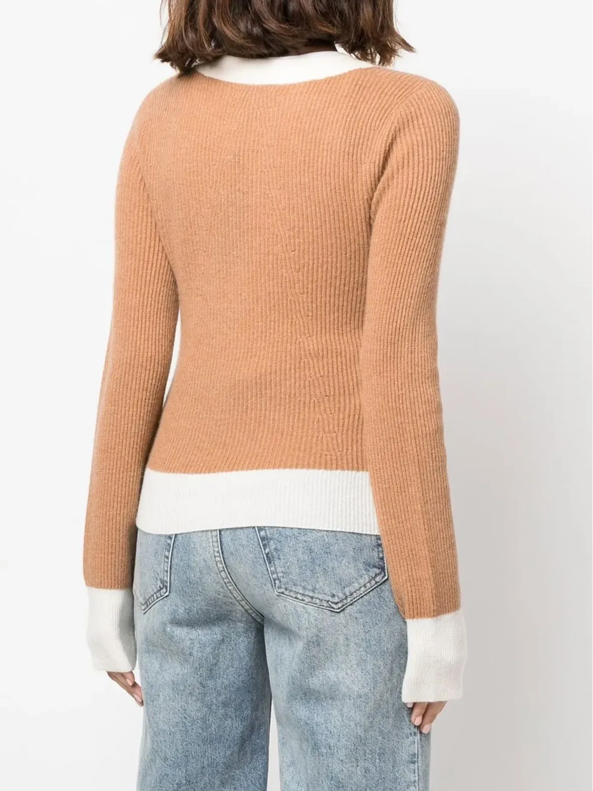 rag & bone リブ編みカシミヤカーディガン - 画像4