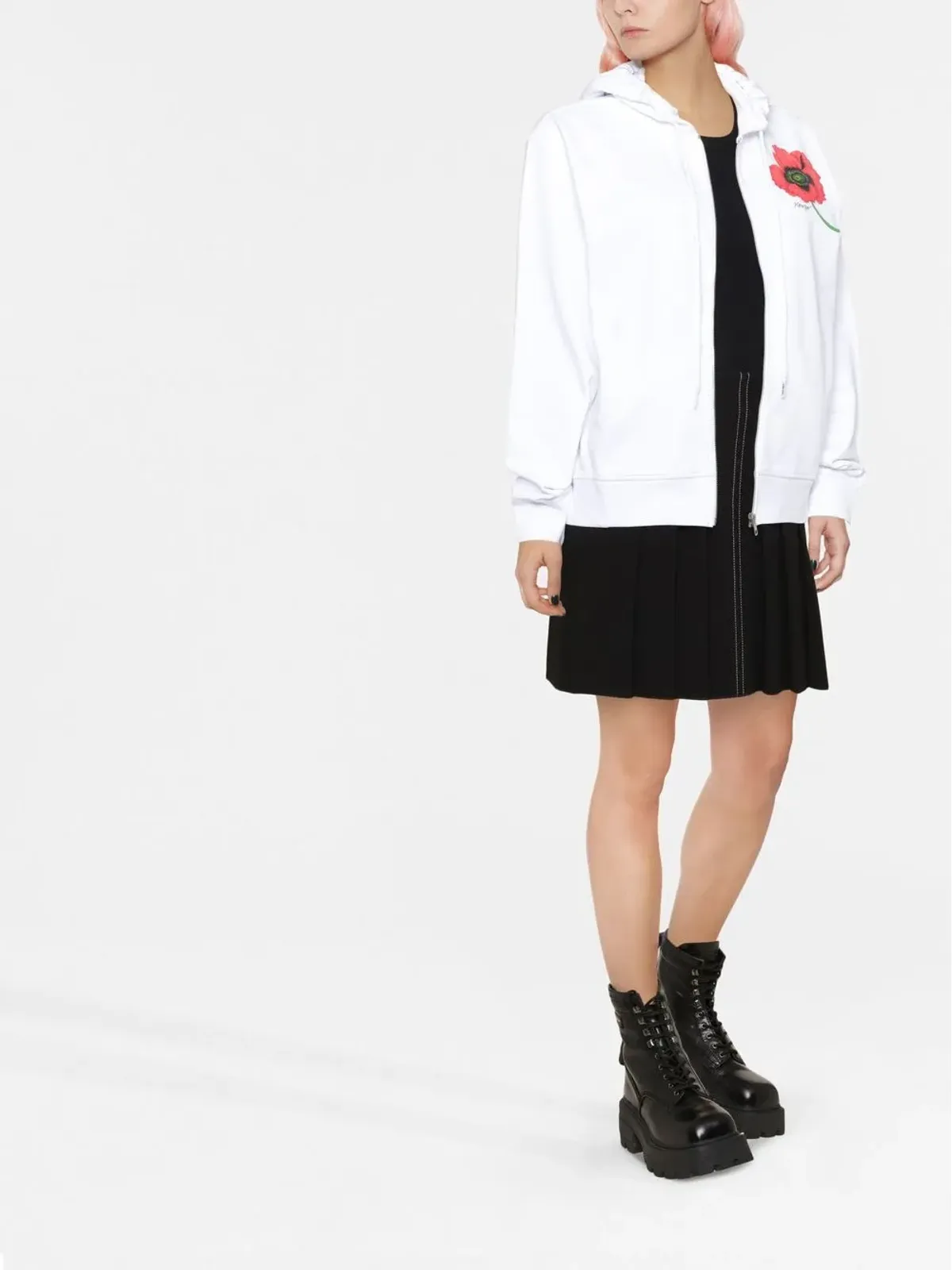 Kenzo ボケフラワー ジップアップフーディー - 画像2