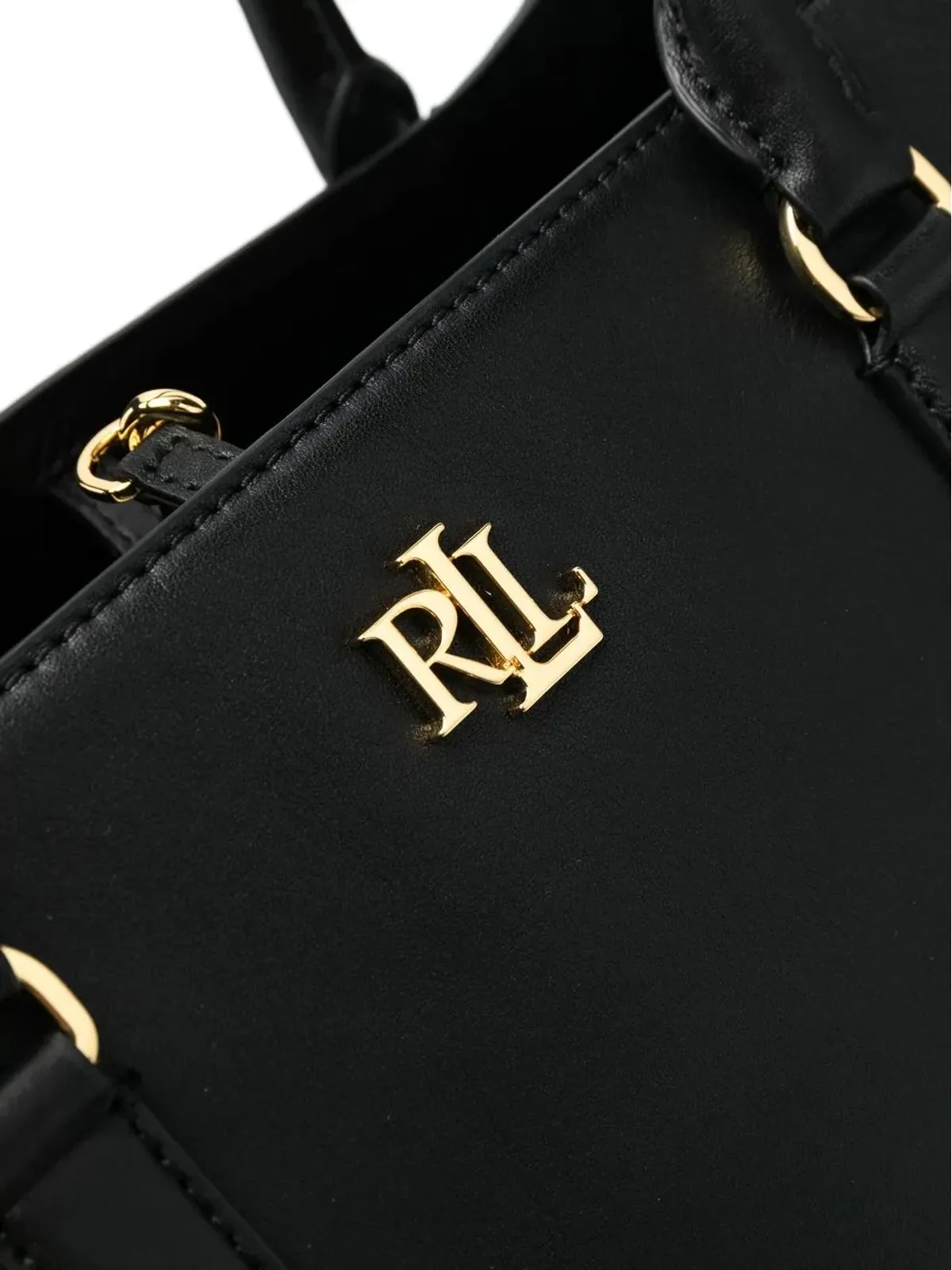 Lauren Ralph Lauren Maryトップハンドルトート ブラック - 画像4